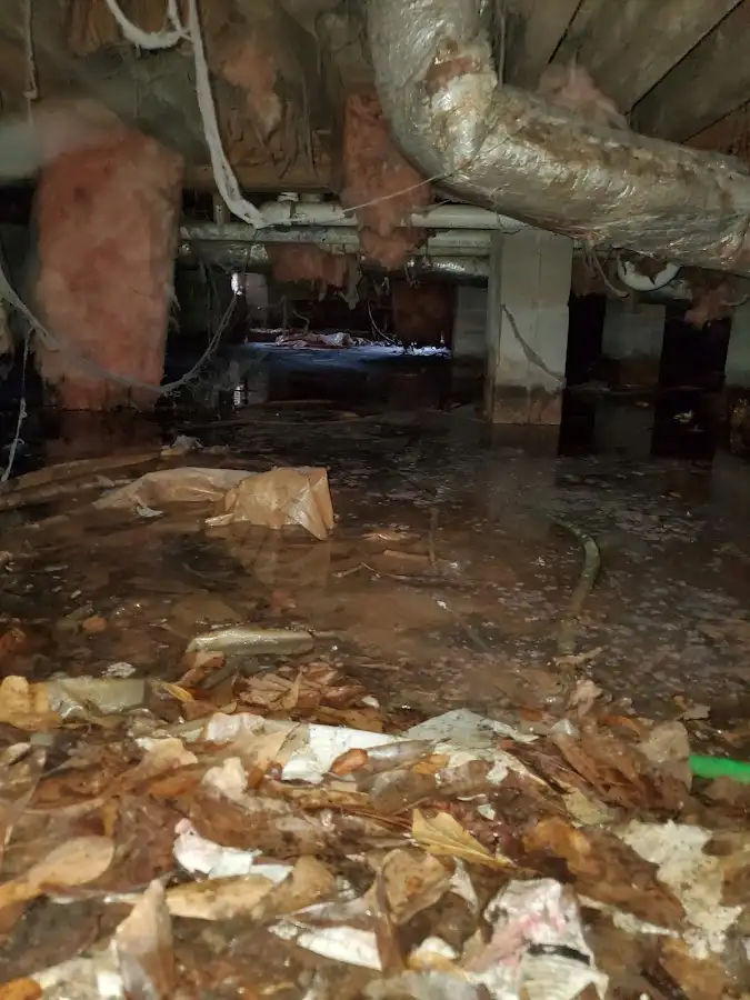 Crawl space flood assessment for Commercial Water Damage Restoration in Yakima